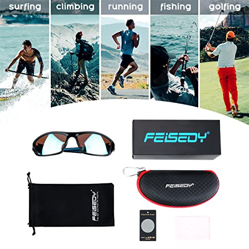 FEISEDY Classic Polarized Sports Sunglasses For Men Cycling Fishing Driving Glasses B2674