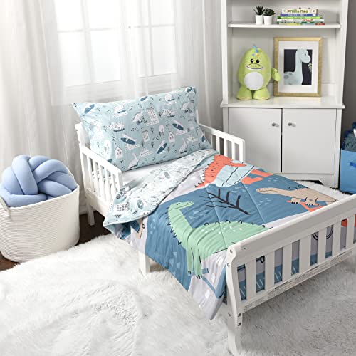 EXPRESSIONS Toddler Bedding Set, Rainbow (2 Piece Set, Fits Standard Infant Mattress) Includes Microfiber Reversible Comforter and Pillowcase for Kids