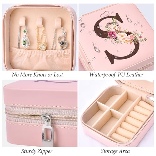 Inngeroo Mothers Day Mom Gifts from Daughter Son, Travel Jewelry Case Box Organizer Personalized Gifts for Mom Wife Women Daughter Friends Sister Grandma Aunt