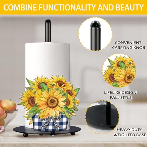 Valentine's Day Paper Towel Holder & Decor - Metal Stand for Kitchen & Bathroom Countertops