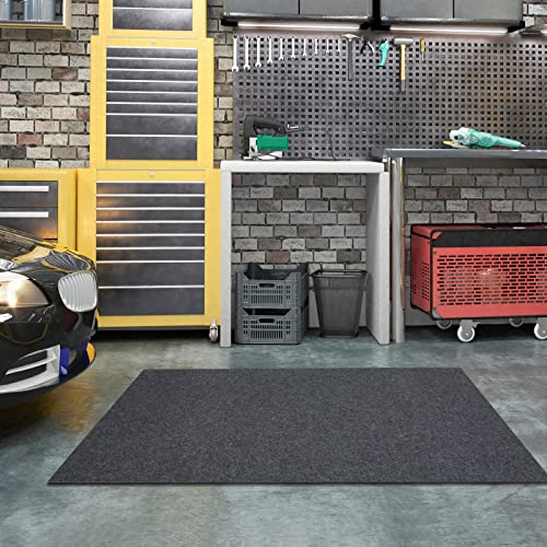 TREETONE Oil Spill Mat, 3 x 6 Ft, Premium Absorbent Oil Pad. Contains Liquids, Protects Garage Floor from Spills, Drips, Splashes and Stains. Washable, Reusable, Waterproof Rubber Parking Mats