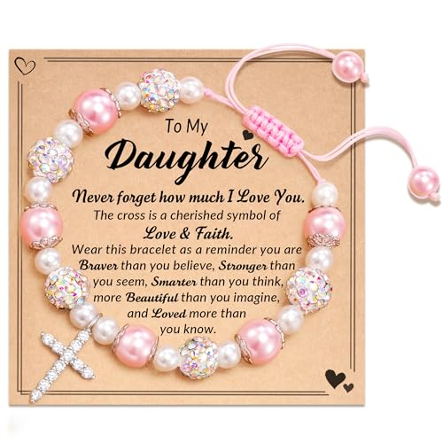 FYUKISS Baptism Gifts for Girl, Kindergarten Graduation Gifts, Kindergarten Graduation, Preschool Graduation Gifts, Preschool Graduation, Daughter Gifts from Mom