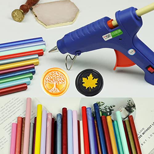 Black Wax Sealing Sticks for Wax Seal Stamp, ONWINPOR 8PCS Wax Seal Sticks for 0.43’’ Glue Gun, Great for Wedding Invitations, Wine Packages, Cards Envelopes, Gift Wrapping (Black)