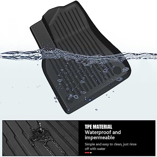 Maysoo Floor Mats for Tesla Model Y 2024-2020 All Weather TPE Cargo Liner Floor Mats and Cargo Trunk Mats Accessories (Set of 6 - Not Fit 7-Seat)