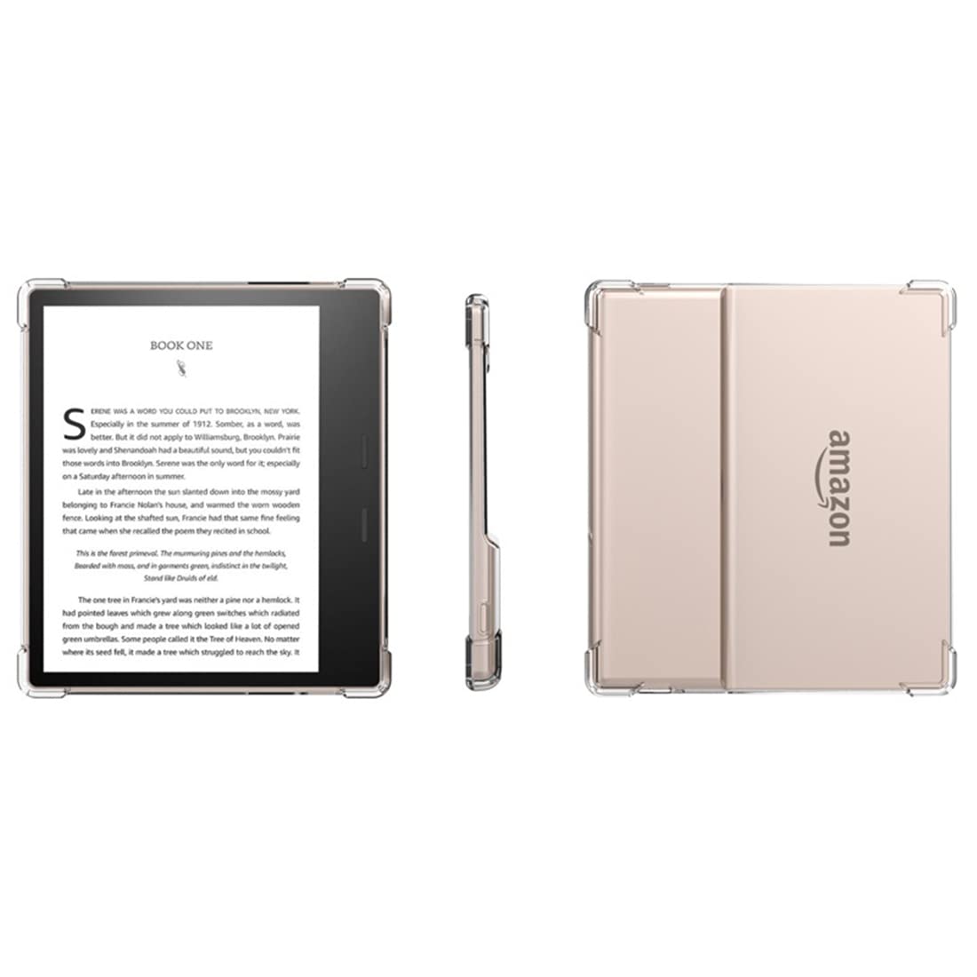 Zcooooool Kindle Oasis Case (9th &10th Gen,2017/2019 Released) 7" Clear Cover Reinforced Corners Case for Amazon Kindle Oasis