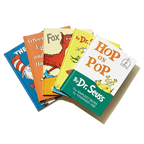 Dr. Seuss's Beginner Book Boxed Set Collection: The Cat in the Hat; One Fish Two Fish Red Fish Blue Fish; Green Eggs and Ham; Hop on Pop; Fox in Socks