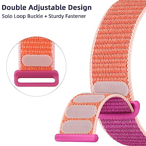 WJK Bands Compatible with Apple Watch Bands for Women 40mm 41mm 44mm 42mm 45mm 46mm 49mm 38mm SE, Stretchy Nylon Solo Loop Strap for iWatch Bands for Women Ultra 2 Series 10 9 8 7 6 5 4 3 2 1