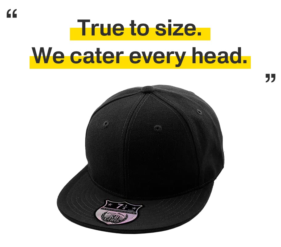 KBETHOS KNW-2364 The Real Original Fitted Flat-Bill Hats True-Fit, 9 Sizes & 20 Colors, 8 (Kelly Green)