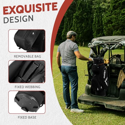 UNIHIMAL 14-Way Golf Cart Bag Pro with Full Length Divider Top, Golf Bag for Men with Handles and Rain Cover