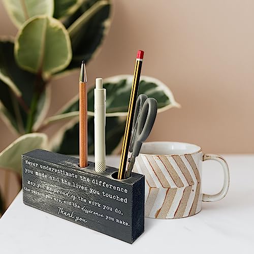 vizuzi Chaos Coordinator Gifts for Women, Men, Teachers, Boss, Chaos Coordinator Sign, Funny Pen Pencil Holder Fun Cute Organizer for Desk or Shelf for Home Office peh1