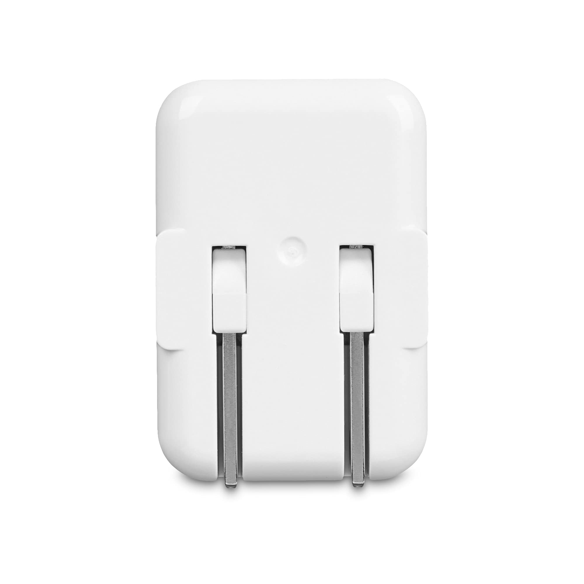 Amazon Basics 12W One Port USB-A Wall Charger (2.4A) for Phones (iPhone 16/15/14/13/12/11/X, Samsung, and more), Pack of 2, White