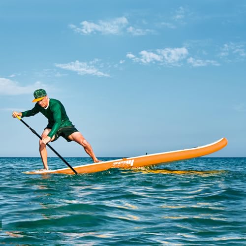 Outraveler Inflatable Stand Up Paddle Board with SUP Accessories, 9'x30 x5 Non-Slip SUP, Orange