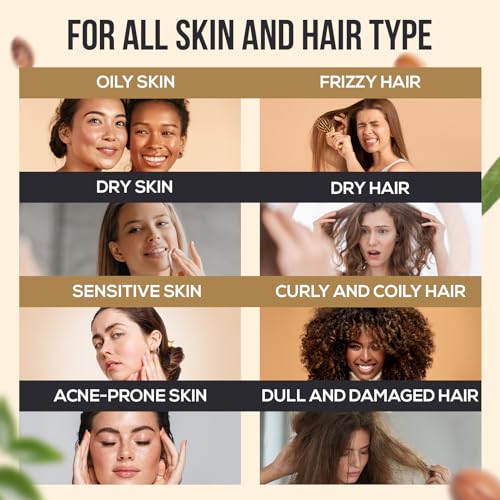 Natural Riches Organic Argan Oil of Morocco 16oz Penetrating Hair oil Deep Moisturizing Serum for Dry, Damaged & Coarse Hair pure Moroccanoil Cold Pressed for Hair, Face and Body