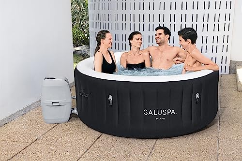 Bestway SaluSpa Barbados AirJet Inflatable Hot Tub Spa 2-4 Person with EnergySense™ Cover