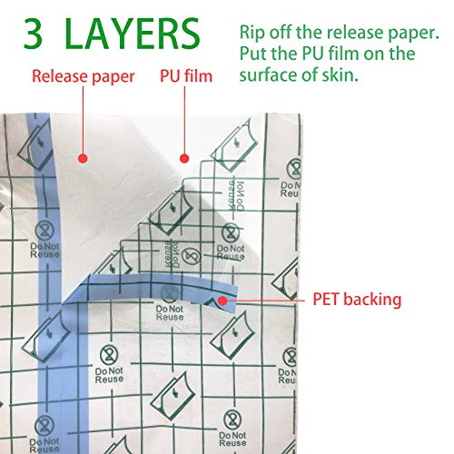 Tattoo Aftercare Bandage Roll 8"x 10 Yard - Waterproof Transparent Film For Tattoo Initial Healing And Skin Repair Adhesive Tattoo Supply Wrap
