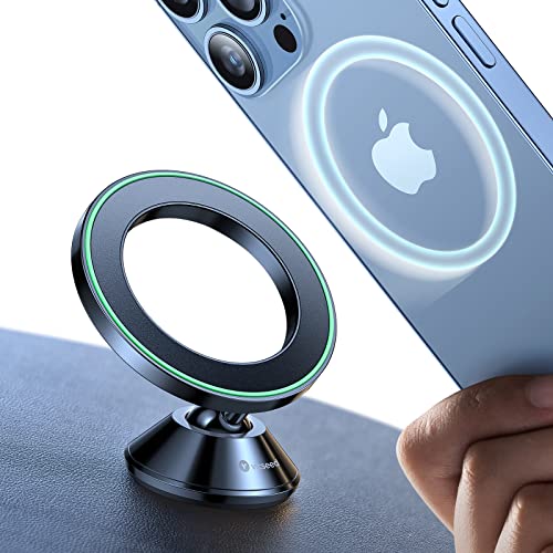 VICSEED for MagSafe Car Mount Dashboard, [High & Low Temp Resistance] [Never Drop] Magnetic Phone Holder for Car, 360 Rotatable Car Phone Holder Mount for iPhone 16 Pro Max 15 14 13 12 Plus Mini