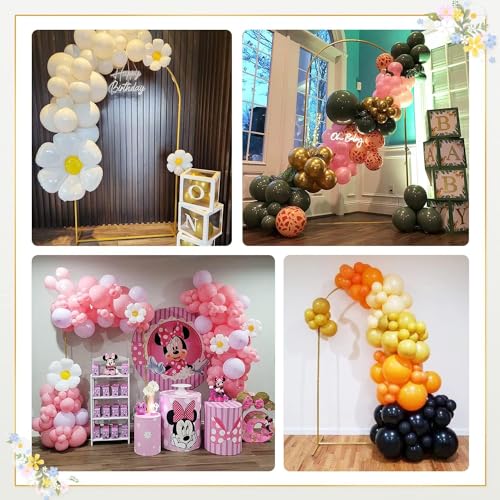 7.2Ft Wedding Arch Backdrop Stands,Metal Arch Backdrop Stand,Gold Wedding Balloon Arched Backdrop Stand Party,Friends Gathering,Christmas,Garden Decoration