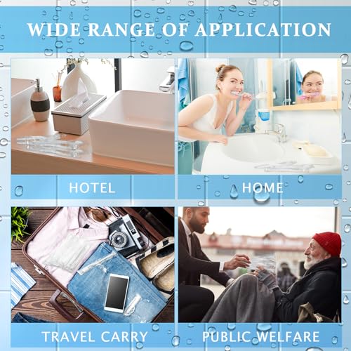 Tioncy 60 Pack Prepasted Disposable Toothbrushes Individual Wrapped Toothbrushes Soft Bristle Travel Toothbrush Single Use Wrapped for Hotel, Camp, Travel and Gift for The Homeless (White)