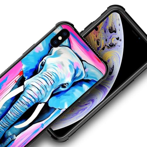 Goodsprout Compatible with iPhone Xs Case Deep Blue Jellyfish Ocean Graphic for Girls,Picture Pattern Design Shockproof Anti-Scratch Hard PC Back Case for iPhone X/XS