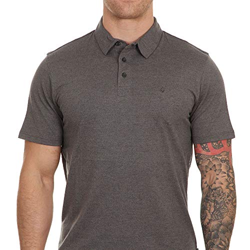 Volcom mens Wowzer Modern Fit Polo , STEALTH , Small