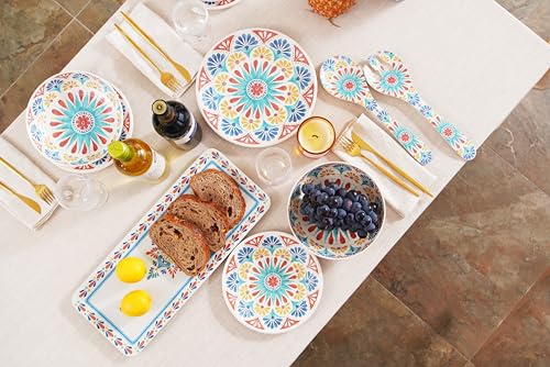 Abode Homewares Planta Desert Rio Dinner Plate, 10.5", Planta (Majority Plant Based with Melamine Binder), Indoor/Outdoor, Set of 6