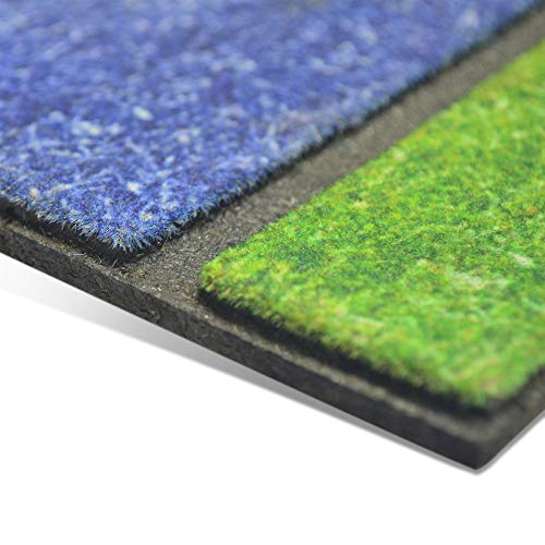 FANMATS 21272 Edmonton Oilers Crumb Rubber Outdoor Door Mat - 18in. x 30in.