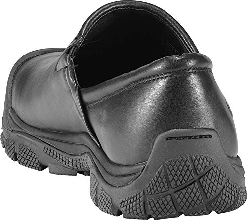 KEEN Utility Men's PTC Slip On 2 Low Height No Lace Chef Food Service Shoe, Black/Black, 7 Medium US