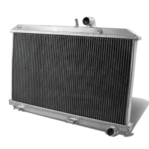 DNA Motoring RA-MRX8-2 2-Row Full Aluminum Radiator Compatible with 04-08 Mazda RX-8 1.3L R2