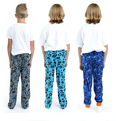 Sleep On It Boys Pajama Pants for Kids 3-Pack Soft Pajama Bottoms for Boys