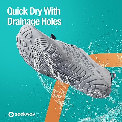 SEEKWAY Water Shoes Sports Quick-Dry Barefoot Aqua Beach Pool Lake Swim Boating Hiking Surfing Men Women Purple SP001