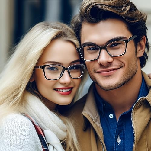 STASTEND 4 Pack Progressive Multifocus Reading Glasses for Women Men Spring Hinge Blue Light Blocking Readers (MIX, 1.75, x)