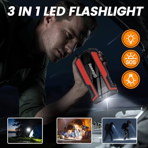 016 Jump Starter 4000A Peak, Jump Starter Battery Pack up to 50 Jump Starts, 12V Jump Box for Car Battery, up to 9.0L Gas and 7.0L Diesel Engines, Jump Starter Portable Power Bank/LED Light