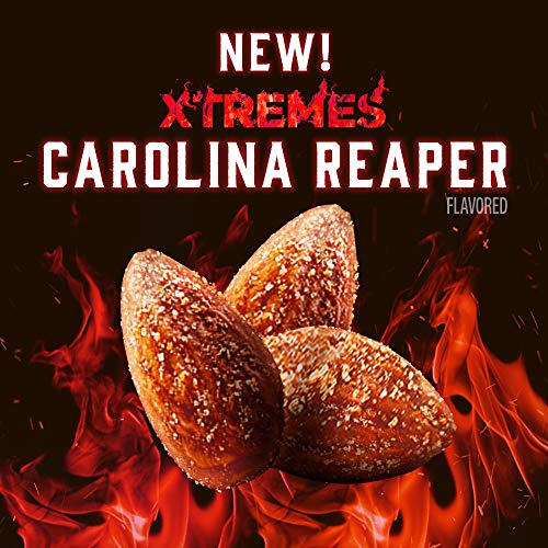 Blue Diamond Almonds XTREMES Carolina Reaper Flavored Snack Nuts, 6 Oz Resealable Cans (Pack of 1)