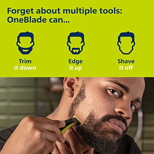Norelco Philips OneBlade 360 with Connectivity Hybrid Face + Body, Electric Beard Trimmer, Shaver & Body Groomer with 360 Blade Tech, 1x360 Blade, 5-in-1 Comb, Body Kit, Travel Case, QP4631/90