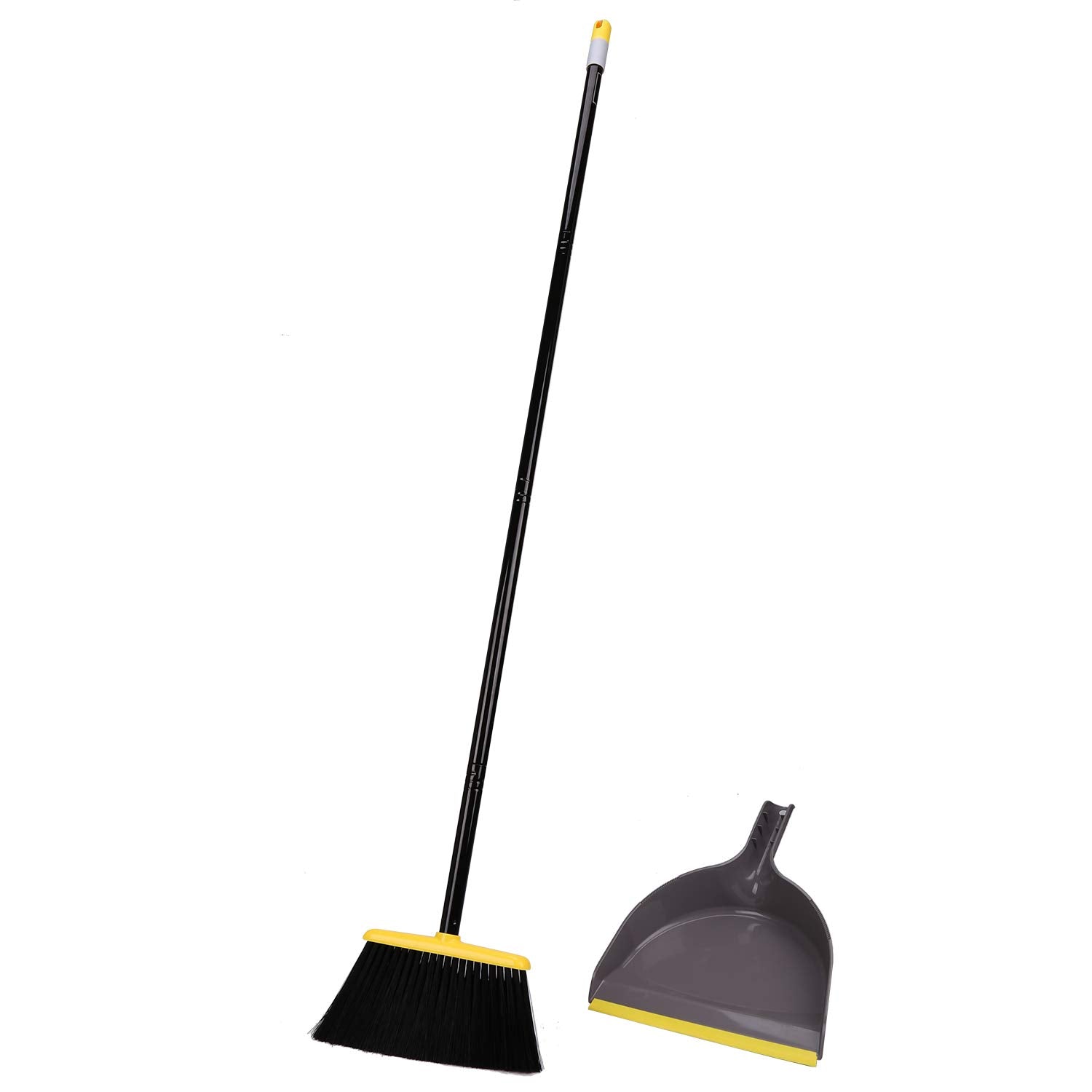 Broom and Dustpan Set,IndoorBroom with Dust pan Combo Set for Home,Angle Kitchen Broom for Floor Sweeping