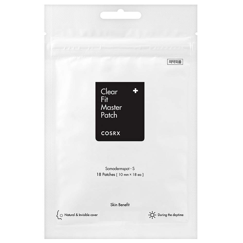 COSRX Clear Fit Master Patch 18 Patches | Healing Pimple Patches for Blemishes and Zits | Hydrocolloid Dressing | Quick & Easy Spot Treatment