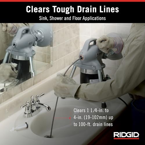 RIDGID 58920 Model K-50 Sectional Drain Cleaning Machine with 1/6 Horsepower Motor