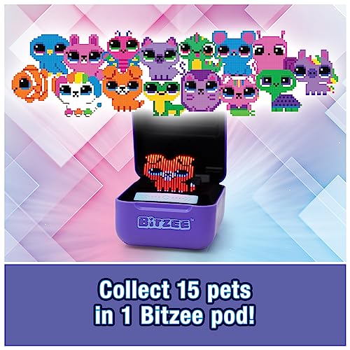 Bitzee, Interactive Toy Digital Pet with 15 Animals Inside, Virtual Electronic Pets React to Touch, for Kids