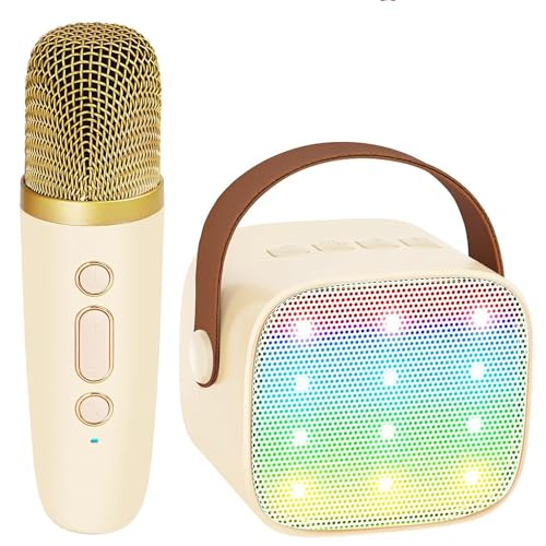 YLL Kids Karaoke Machine with 2 Microphones, Karaoke Gifts for Girls Ages 4, 5, 6, 7, 8, 9, 10, 12 +Year Old, 4-12 Years Old Christmas Toy Gift for Girls (Purple)