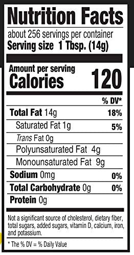 Amazon Brand - Happy Belly Canola Oil, 128 fl oz (Pack of 1)