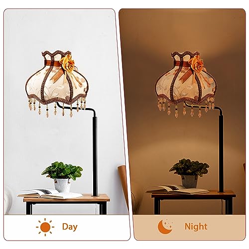 Baluue Home Decor Lampshades for Table Lamp/Pendant Lamp/Floor Lamp 12.18X12.18X9.04inch Red Lamp Shade Clip-Bulb Light Cover Halloween Decor