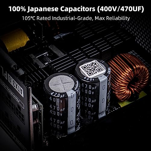 Redragon PSU007 80+ Gold 850 Watt ATX 3.0 & PCIe 5.0 Fully Modular Power Supply w/ 80 Plus Gold Certified, Compact 160mm Size, Smart ECO Low Noise RGB Fan, 100% Japanese Capacitors, Full Mod Cables