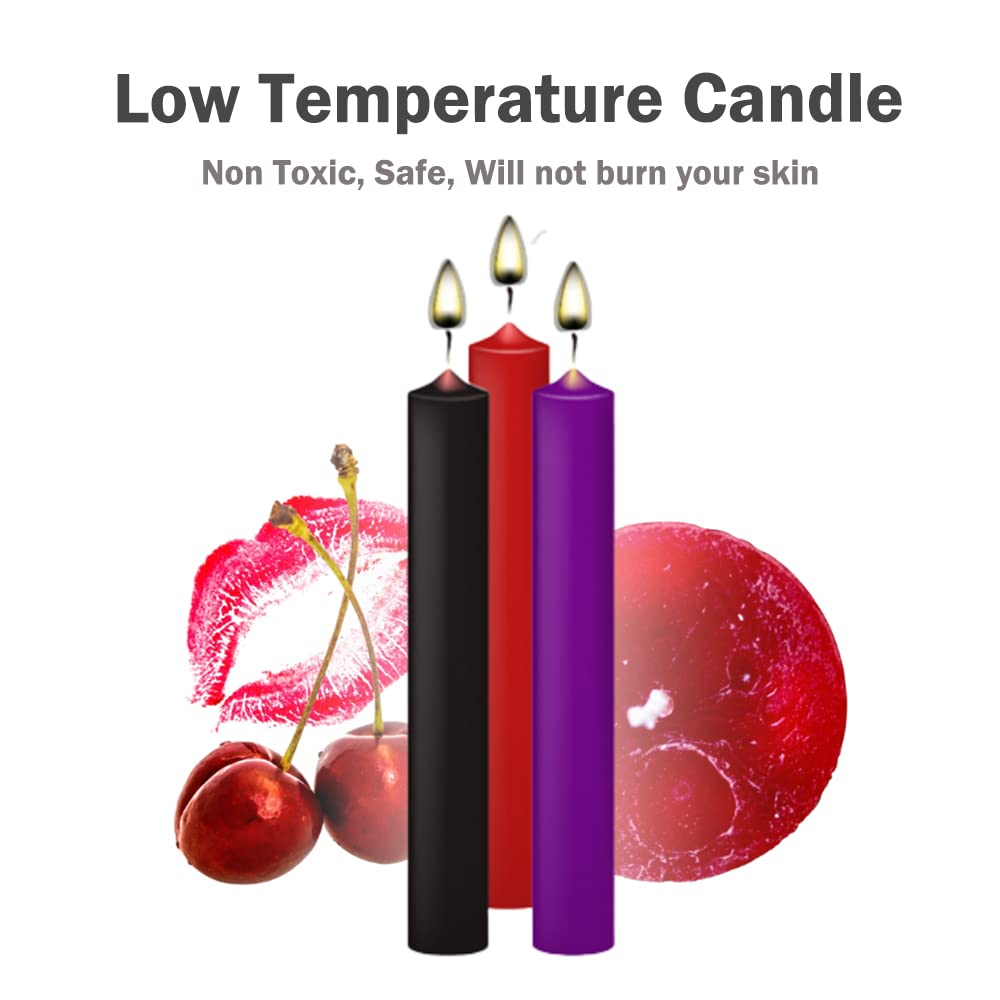 Low Temperature Candles Low Heat Candles Romantic Wax Play Candles for Lovers Couples Wedding