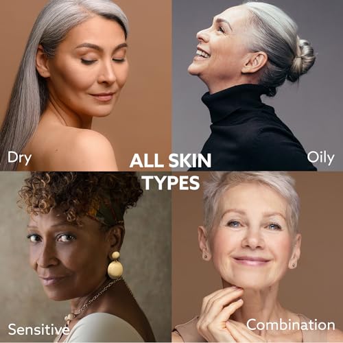 ANSDUR Super Vitamin C Serum for Women over 70: Hyaluronic Acid Serum for Face, Dark Spot Remover and Wrinkle Reduction - Lifting, Smoothing, Moisturizing, All in One Skin Care Formula, 1 fl oz