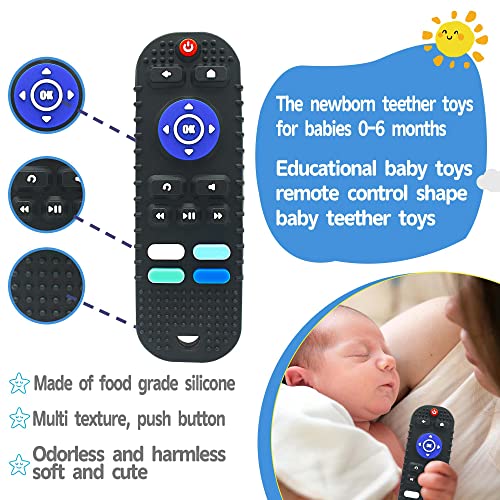 BIGSPINACH Cool Remote Tv Controller Teething Toy for Babies 3-12 Months Fun Baby Teether