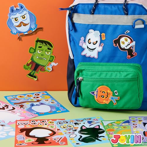 JOYIN 36 Pcs Halloween Make a Face Stickers for Kids, Halloween Crafts Party Supplies, Halloween Party Favor, Funny Stickers with 9 Designs, Halloween Games Classroom Art Activities Goodies Treats