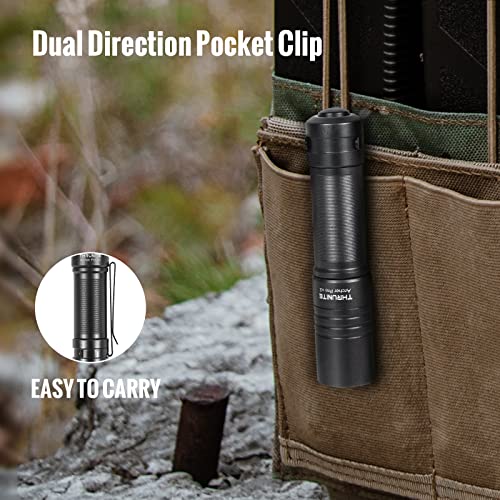 ThruNite Archer Pro V2 EDC Flashlight - 950 Lumens, USB-C Rechargeable, Tail Switch LED Penlight for Camping, Outdoor & Emergency - Cool White (Grey)