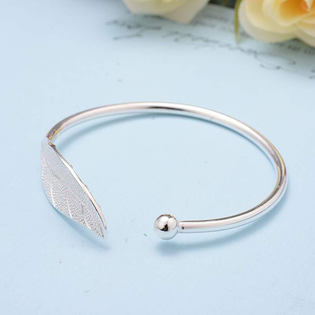 Amaon Outlet Today Sterling Silver Bracelet for Women Today Deals Prime Amaon Haul Store Simple Open Bracelets Jewelry Bangle Bracelets Birthday Valentines Day Gifts