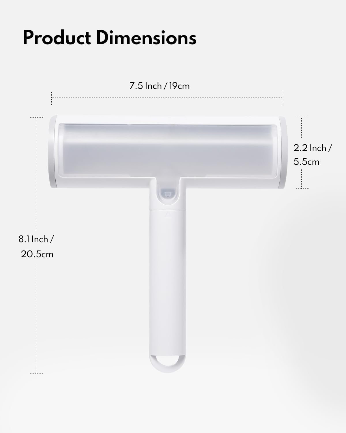 Reusable Pet Hair and Lint Remover – Portable Fur Roller for Cats and Dogs - Multi-Surface Tool for Clothes, Couches, Furniture & Bedding Washable Two-Way Roll Effortlessly Remove Hair, Fur, and Lint