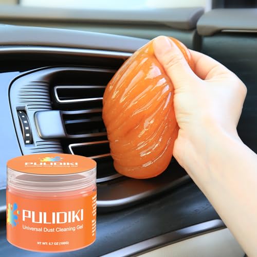 PULIDIKI Car Cleaning Gel for Car Cleaning Putty Car Putty Auto Detailing Tools Car Interior Cleaner Car Cleaning Slime Car Accessories Keyboard Cleaner Orange